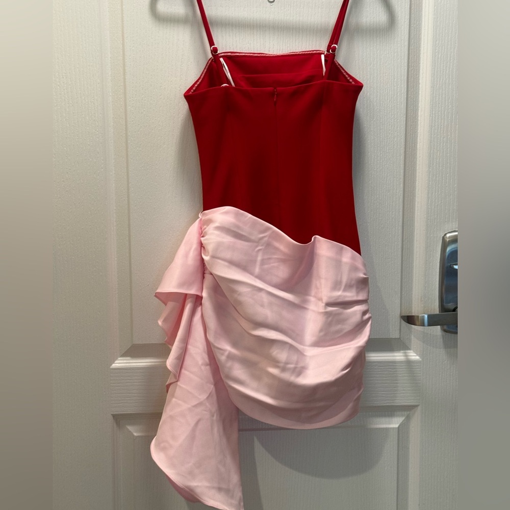 Elliatt June Mini Dress in Red & Pink Size S NWT - Picture 7 of 8